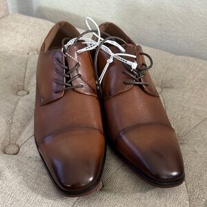 Guess Brown Leather Men's Oxfords